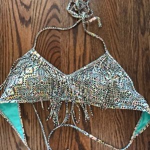 Fringe bathing suit top from PacSun